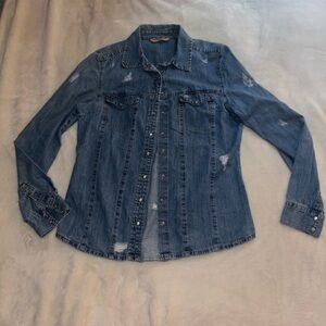woman’s M highway jeans jean jacket